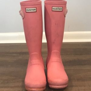 HUNTER tall rain boots girl size 5